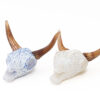 Glass Steer Skull Sculpture – Assorted Colors - Image 4