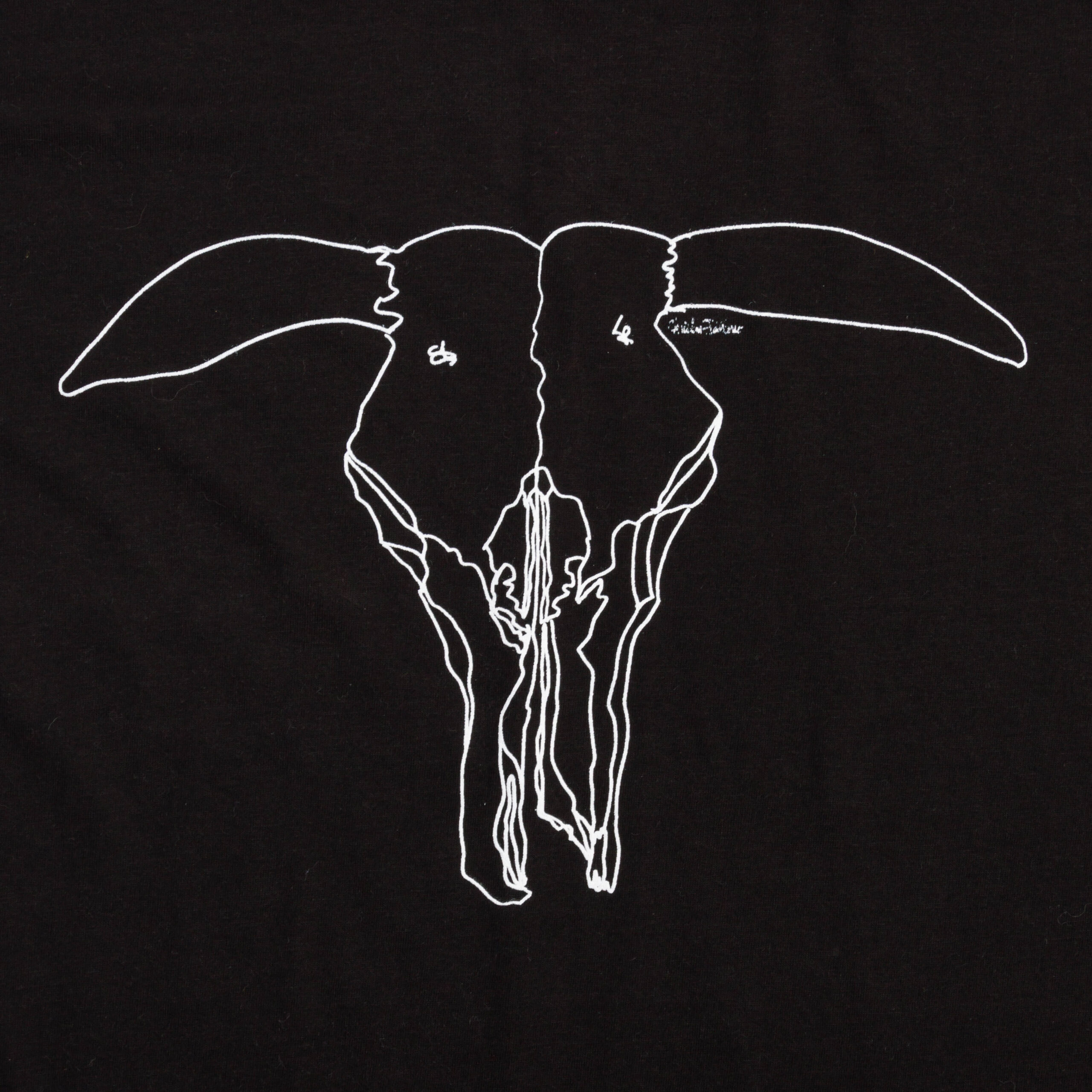 Black Skull T-Shirt - Unisex - Image 2