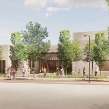 Rendering of the New Georgia O'Keeffe Museum